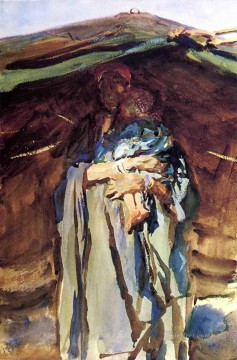 ジョン・シンガー・サージェント Painting - ベドウィンのマザー ジョン・シンガー・サージェント
